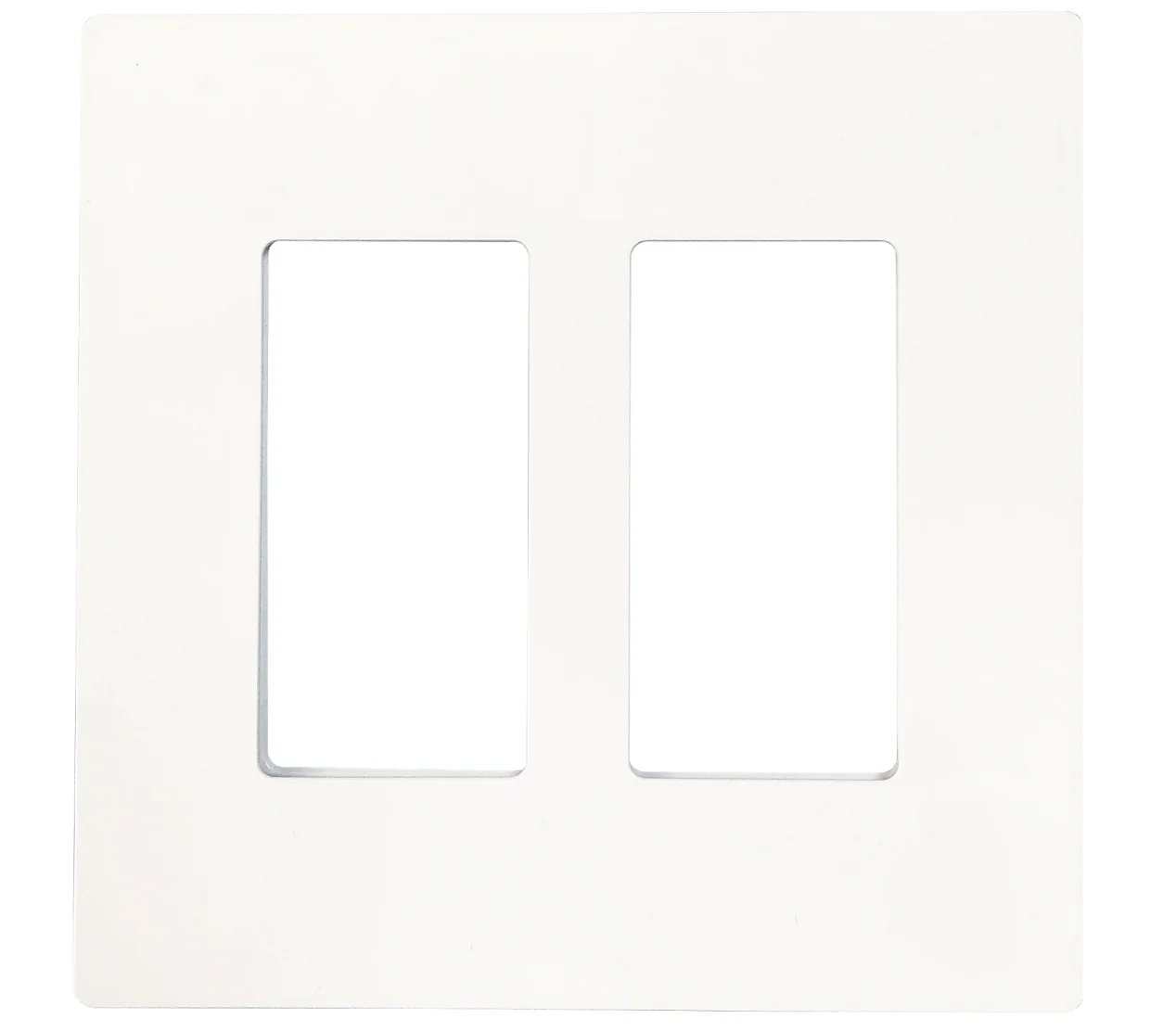 Tapa Plastica Para Interruptor Doble Linea Decorativa. Incluye Tornillos Metalicos. Sin Hoyos.