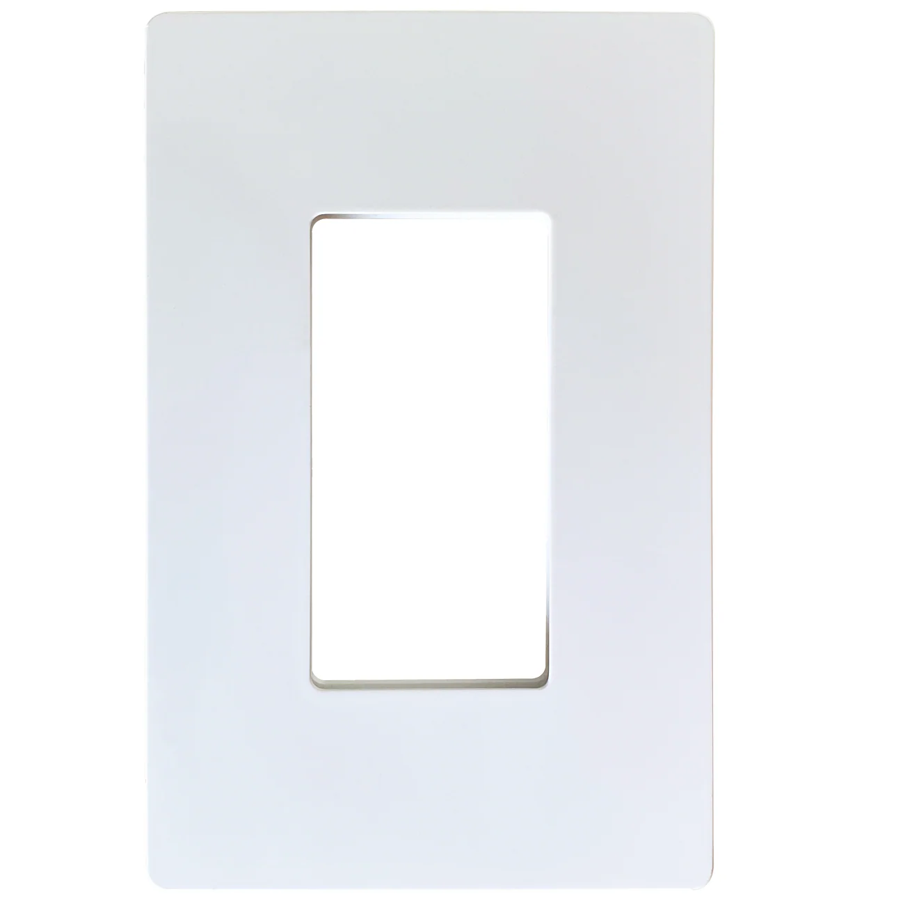 Tapa Plastica Para Interruptor Sencillo Linea Decorativa. Incluye Tornillos Metalicos. Sin Hoyos.