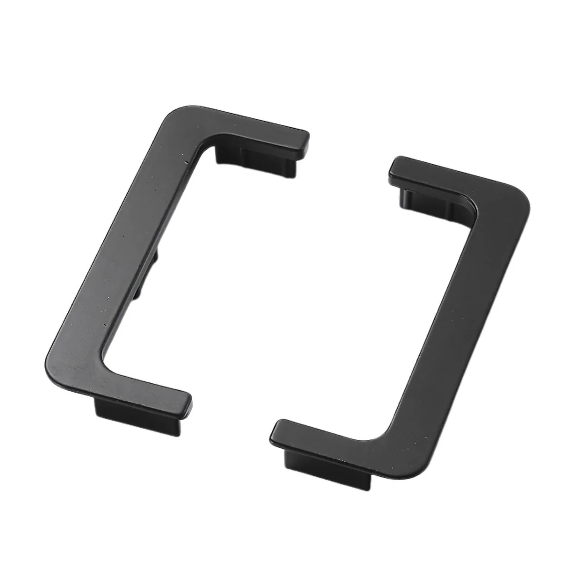 Tapón Lateral Para Perfil Gola De Gabinete Medio (1 Par) Color Negro Mate. Terminal De Perfil Para Muebles Modulares Cocina