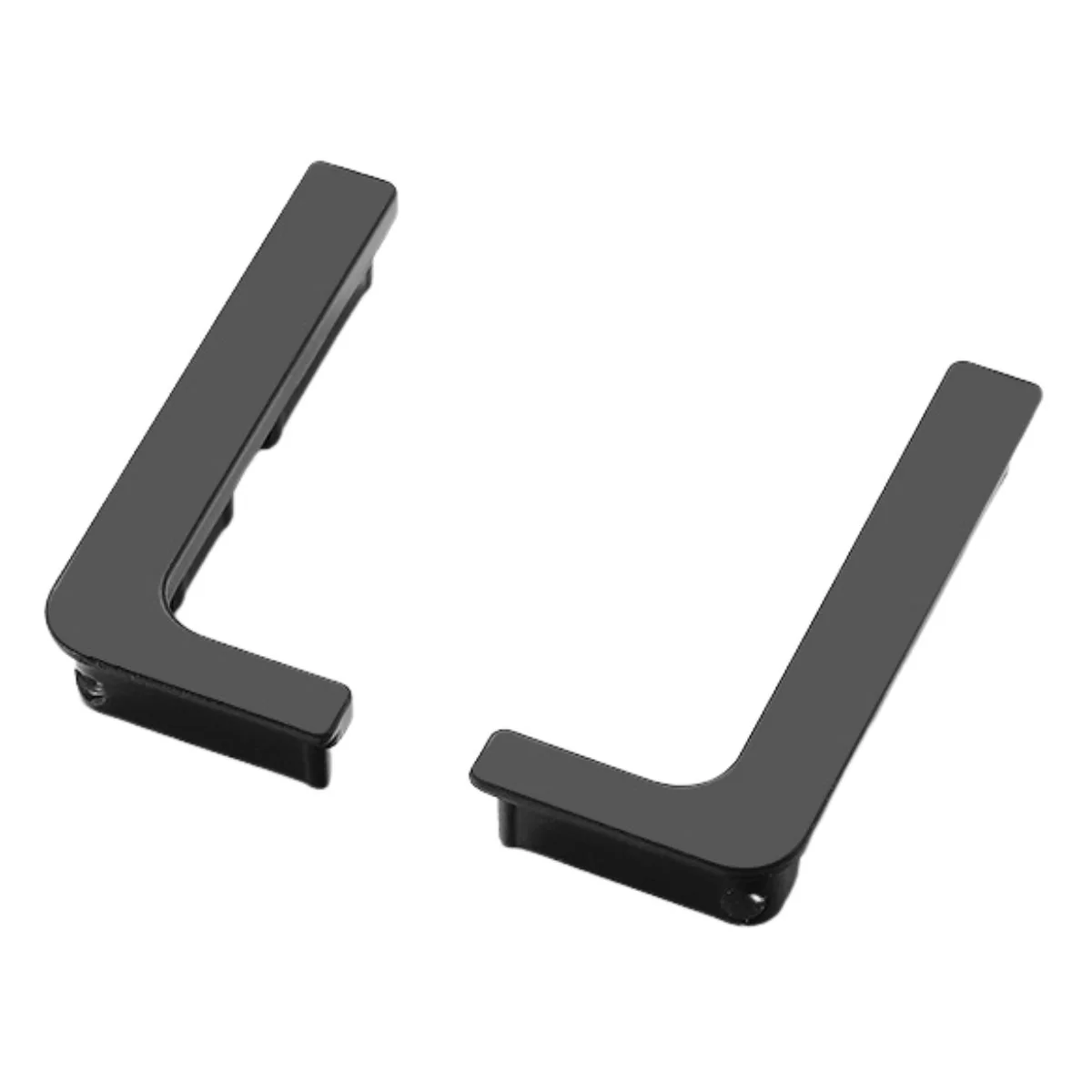 Tapón Lateral Para Perfil Gola Inferior De Gabinete (1 Par) Color Negro Mate. Terminal De Perfil Inferior Para Muebles Modulares Cocinas