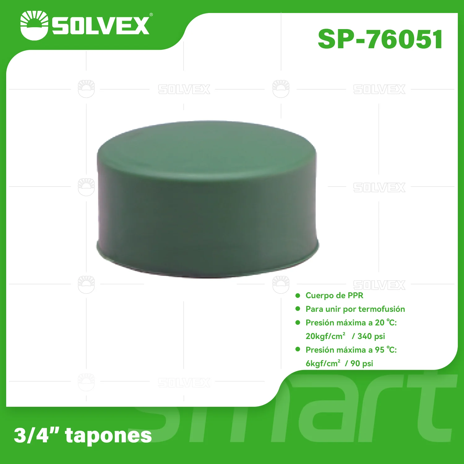 Tapones PPR. Conexiones Termofusión Para Tuberías De Agua. Tapas De Cierre. - Image 3