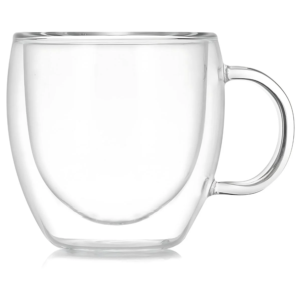 Taza De Vidrio Con Doble Pared Borosilicato. 5Oz (150Ml) Vaso Con Asa Ideal Para Bebidas Calientes. (Unidad) - Image 2