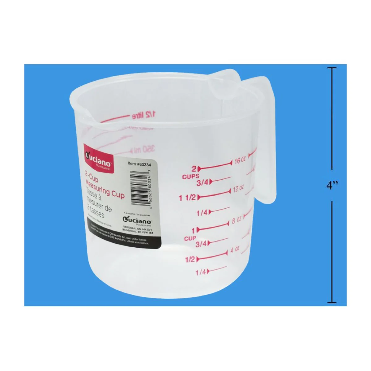Taza Medidora De 2 Tazas Para Cocina Luciano - Image 2
