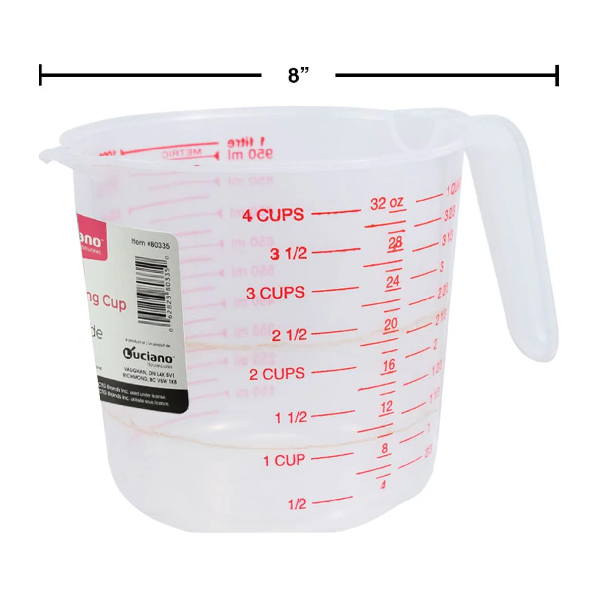 Taza Medidora De 4 Tazas Para Cocina Luciano - Image 2