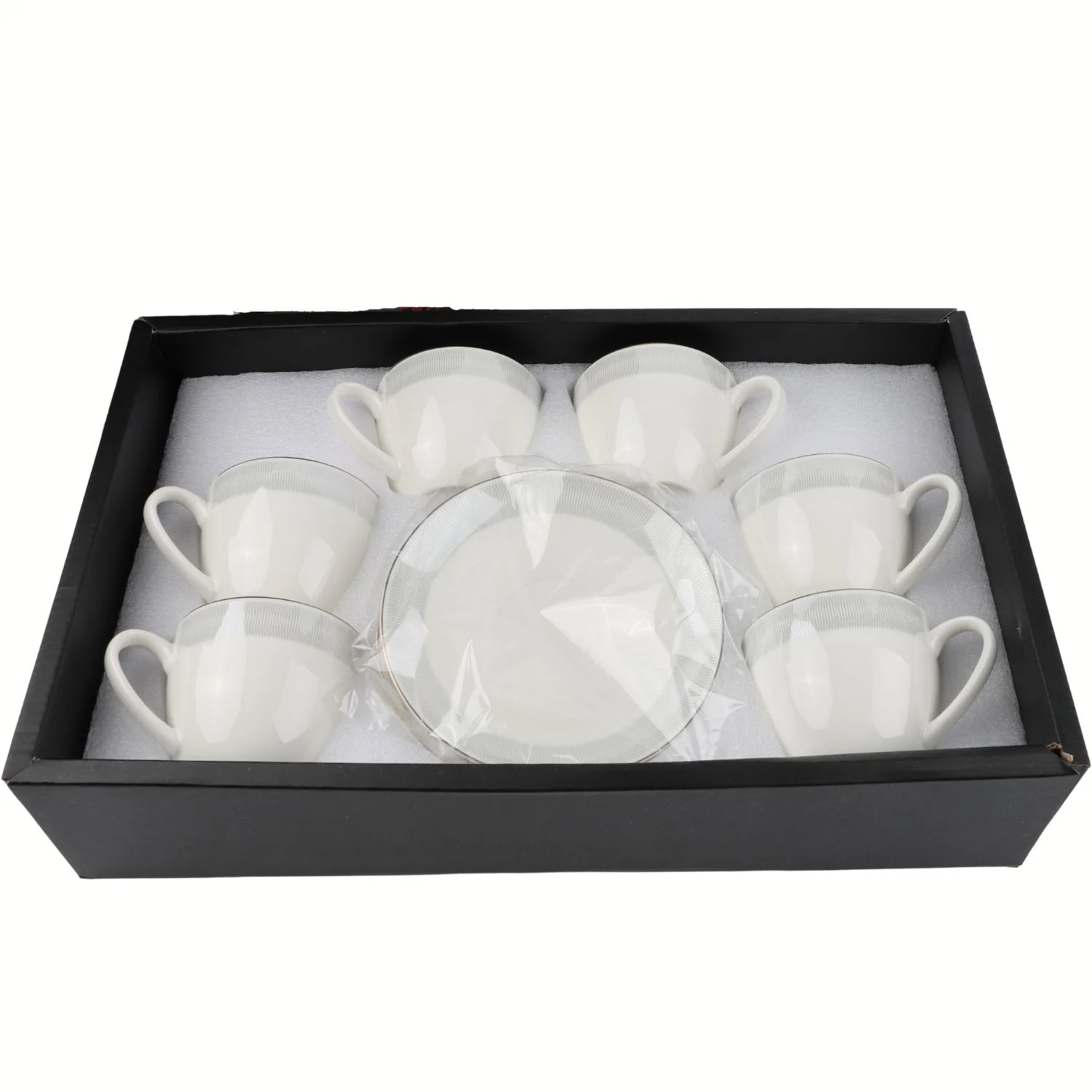 Tazas De Cerámica Elegante Para Café O Té. Diseño Moderno. Set De 12 Piezas.