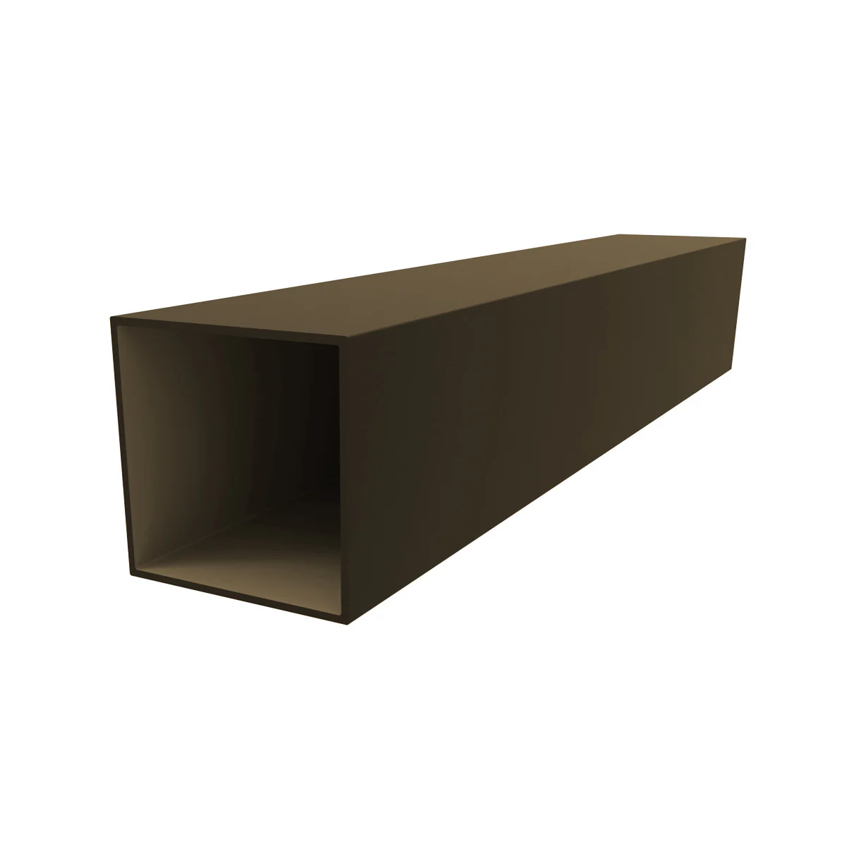 TC-2 Tubo Cuadrado 1" X 1" Espesor 1.4 Mm. Largo 5.85 Mts. Acabado Anodizado Bronce 15 Micr