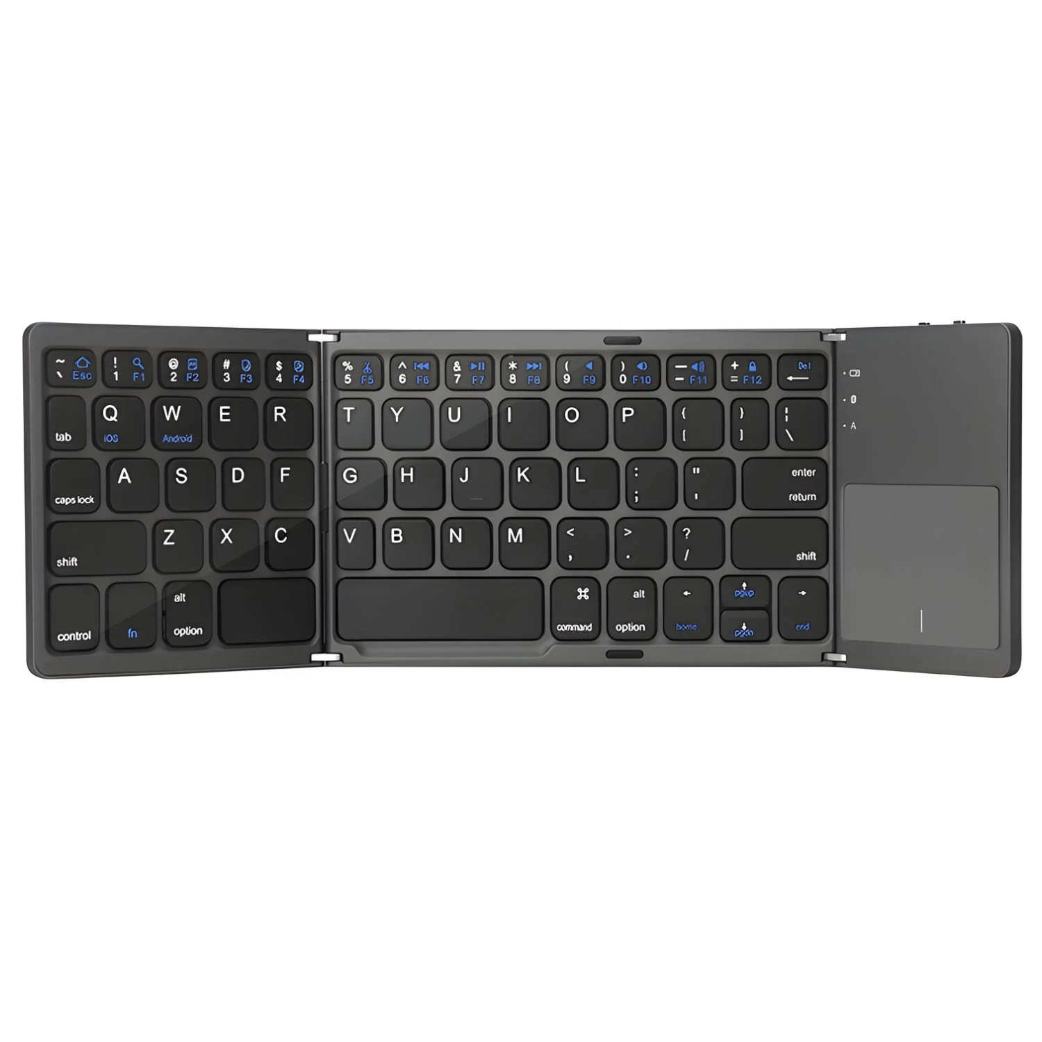 Teclado Bluetooth Plegable Portátil Con Touchpad. Compatible Ios Android Windows (305×98×8Mm). - Image 3