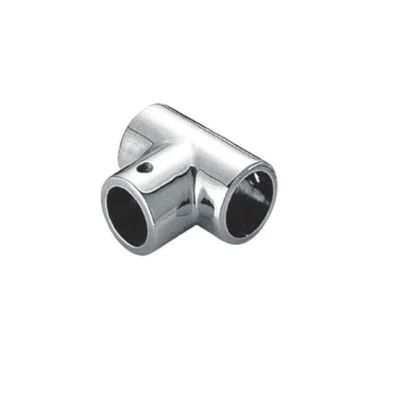 Tee Para Refuerzo De Ducha De Tubo De 19 Mm. Bronce Niquelado Alta Calidad. 10 Años De Garantia