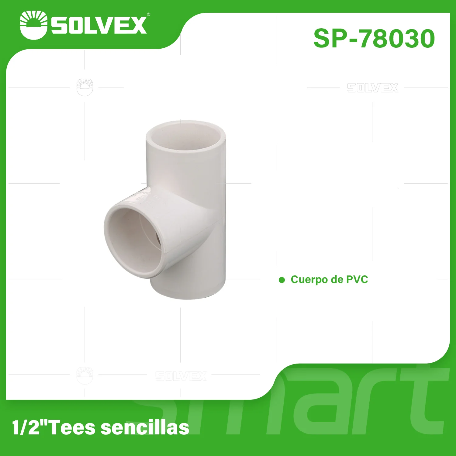 Tees De PVC. Uniones Conectores En T Para Agua Potable. - Image 2