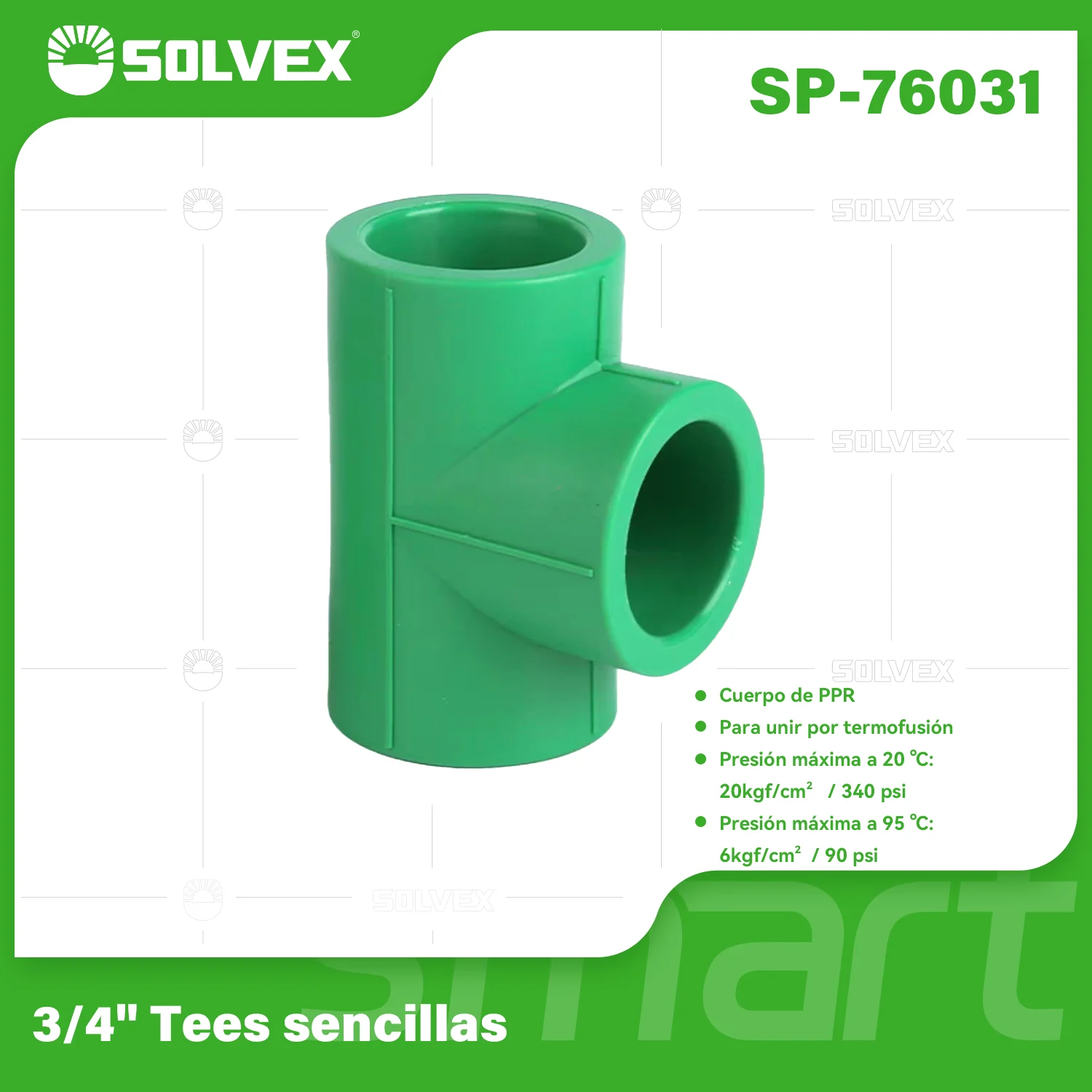 Tees PPR. Conectores En T Para Tuberías De Agua. Uniones Termofusión. - Image 3