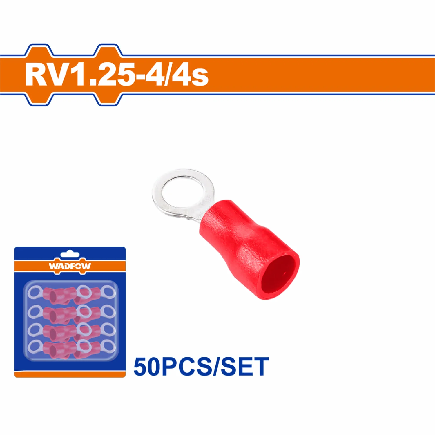 Terminales Conectores Para Cables Eléctricos. Set 50 Pzas Color Rojo Crimpado Eléctrico. - Image 2