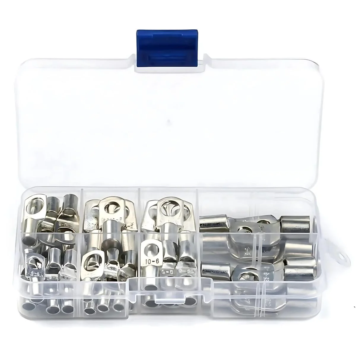 Terminales De Anillo Recubiertos De Cobre SC6-25 Para Conexiones Electrónicas. (Juego De 60 Piezas). Conjunto De Conectores Eléctricos. - Image 2