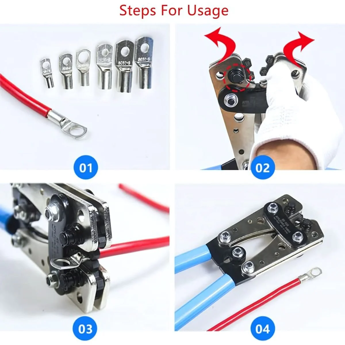 Terminales De Anillo Recubiertos De Cobre SC6-25 Para Conexiones Electrónicas. (Juego De 60 Piezas). Conjunto De Conectores Eléctricos. - Image 4