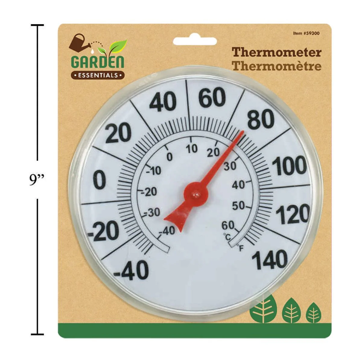 Termómetro De 6.75 "De Diámetro Con Dial Numérico Para Jardines - Image 4
