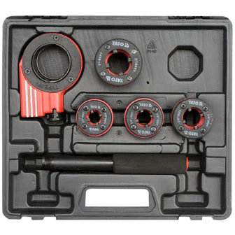 Terrajas Para Roscar Tubos De Acero Con Ratchet De 6 Piezas Rosca BSPT - Image 3