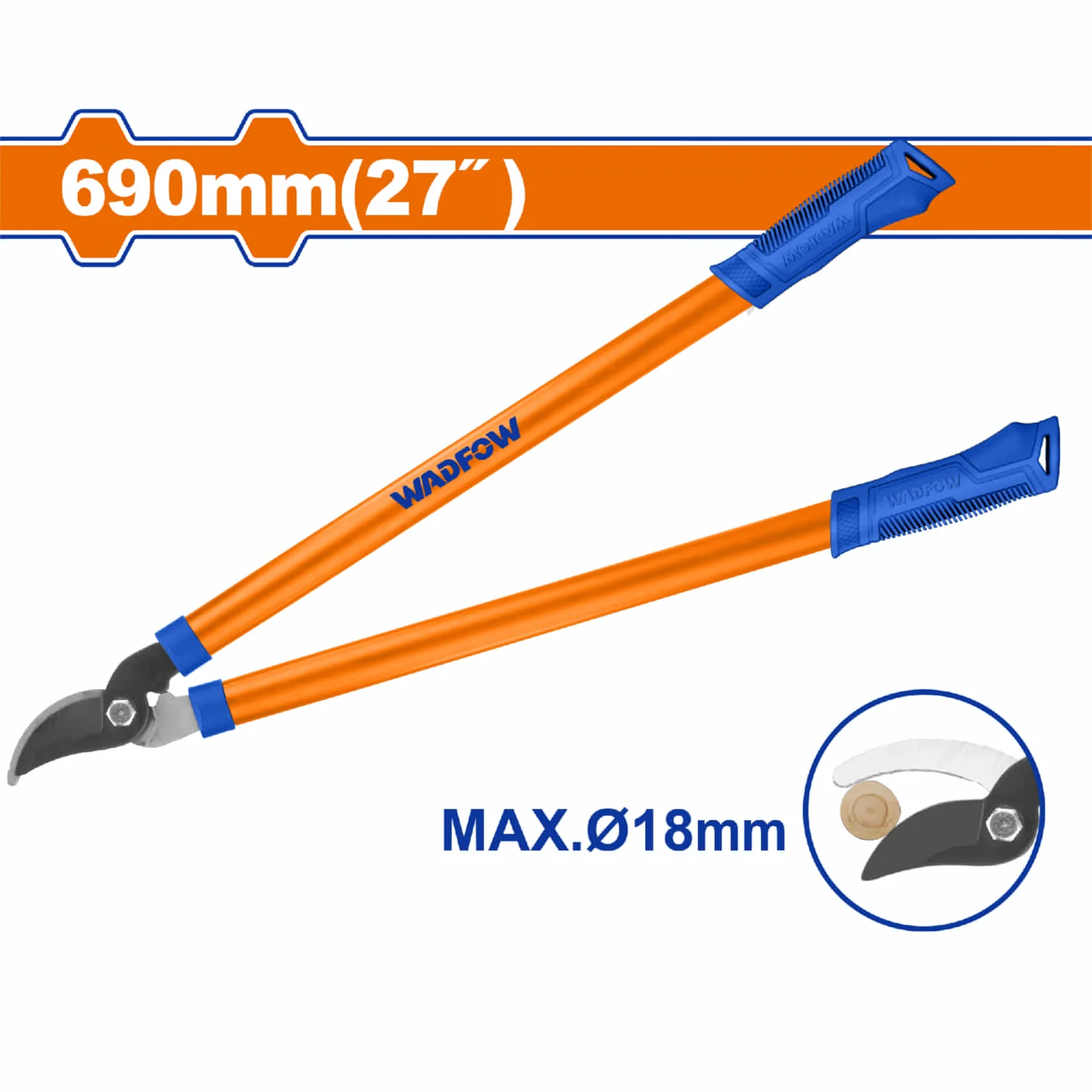 Tijera Para Podar 27". Acero Al Carbono. Cuchilla De Tratamiento Térmico.