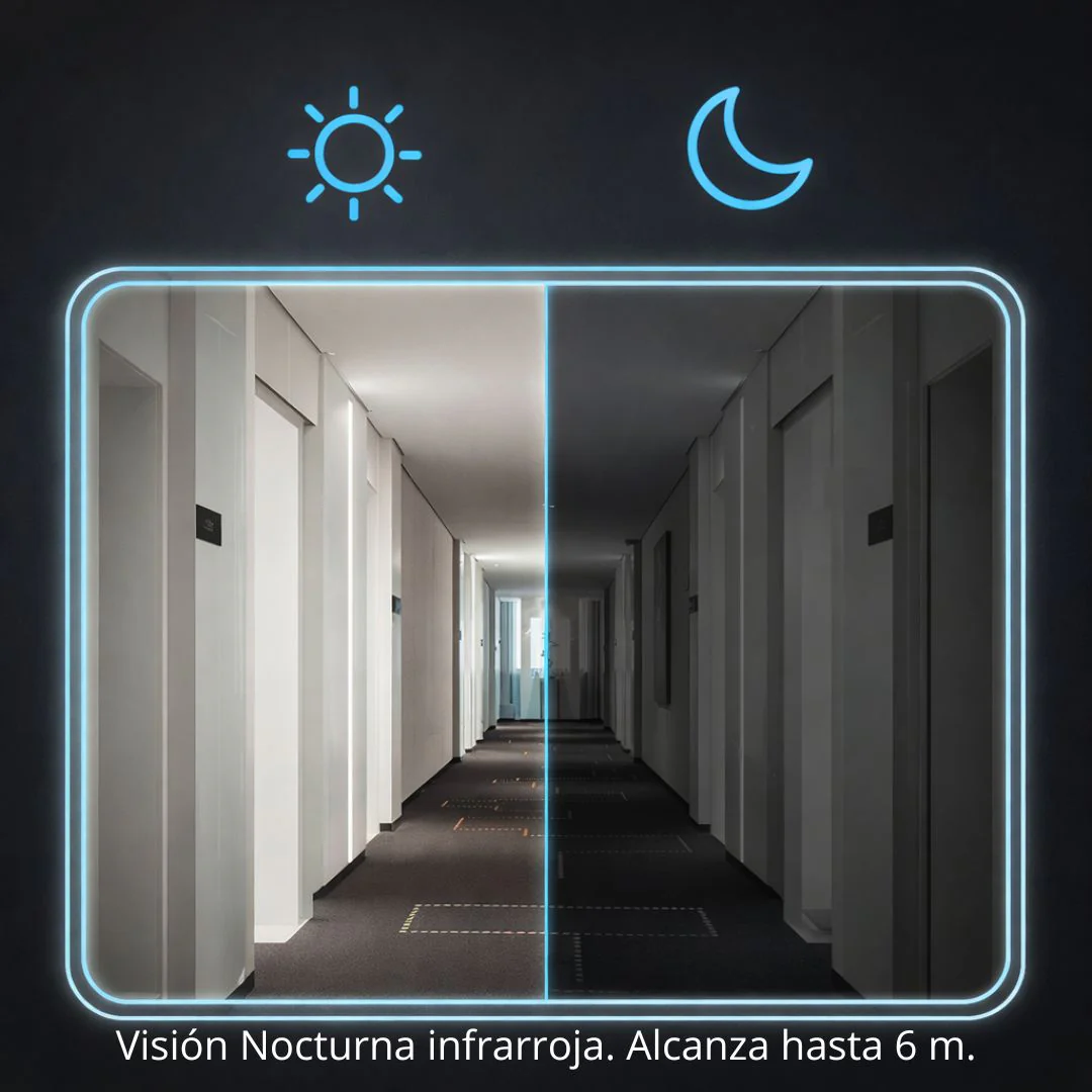 Timbre Inteligente Con Cámara Wifi Y Panel Solar. Video Portero Inalámbrico Con Visión Nocturna, Audio Bidireccional Y Monitoreo Con App. Incluye Cobertor Antilluvia Para Exteriores. - Image 4