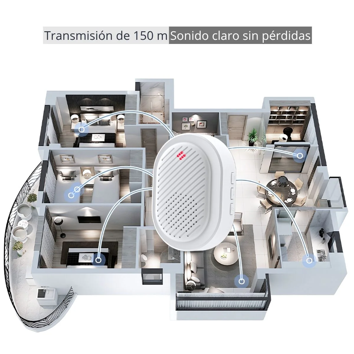 Timbre Inteligente Con Cámara Wifi Y Visión Nocturna E Intercomunicador A Prueba De Agua IP65. - Image 6