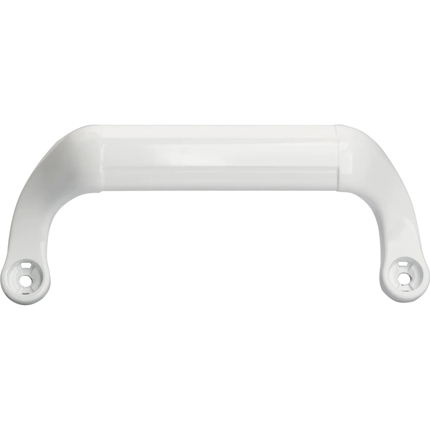 Tirador En Forma De C Con Tornillo Oculto Para Aluminio. Color Blanco