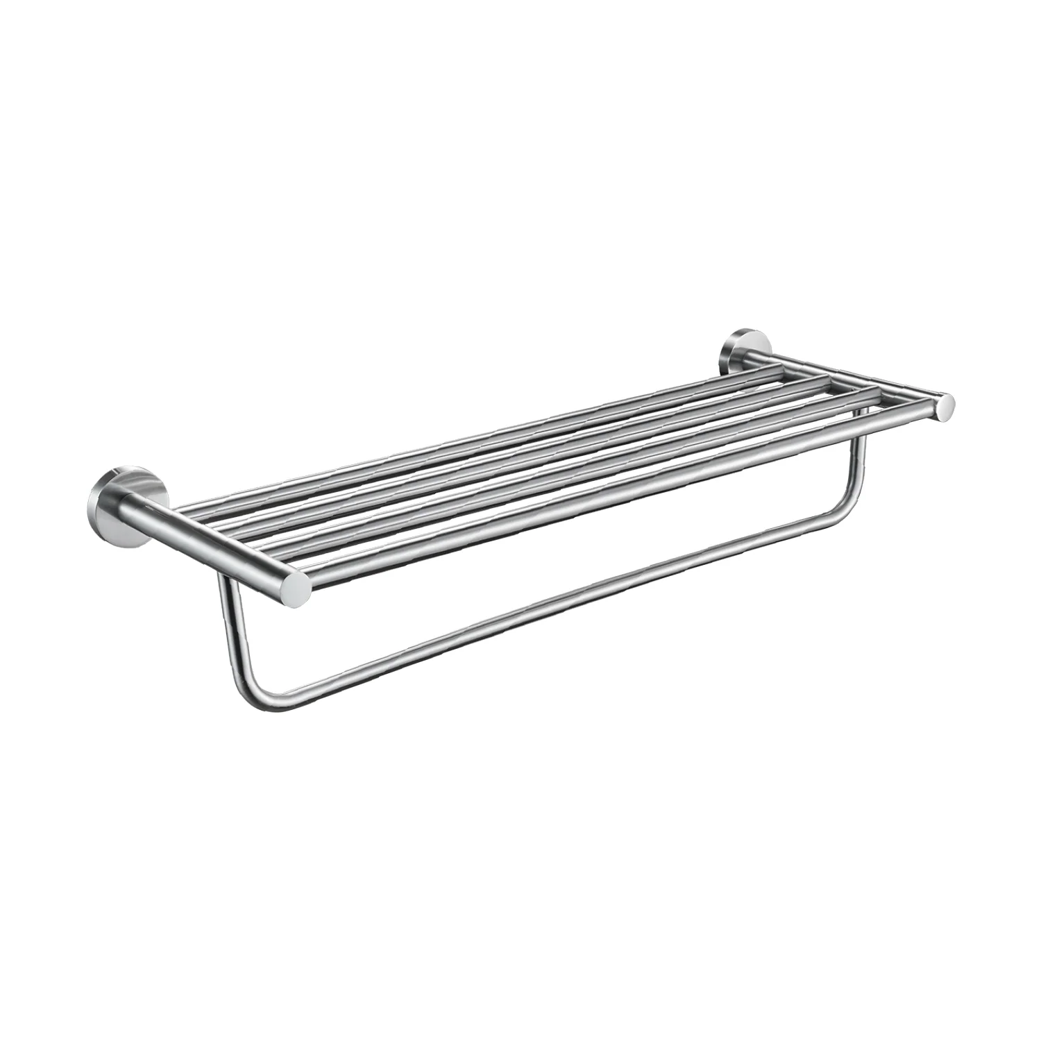 Toallero Repisa De Pared Para Baño. Acero Inoxidable Y Zinc Con Acabado Satinado Cepillado. - Image 2