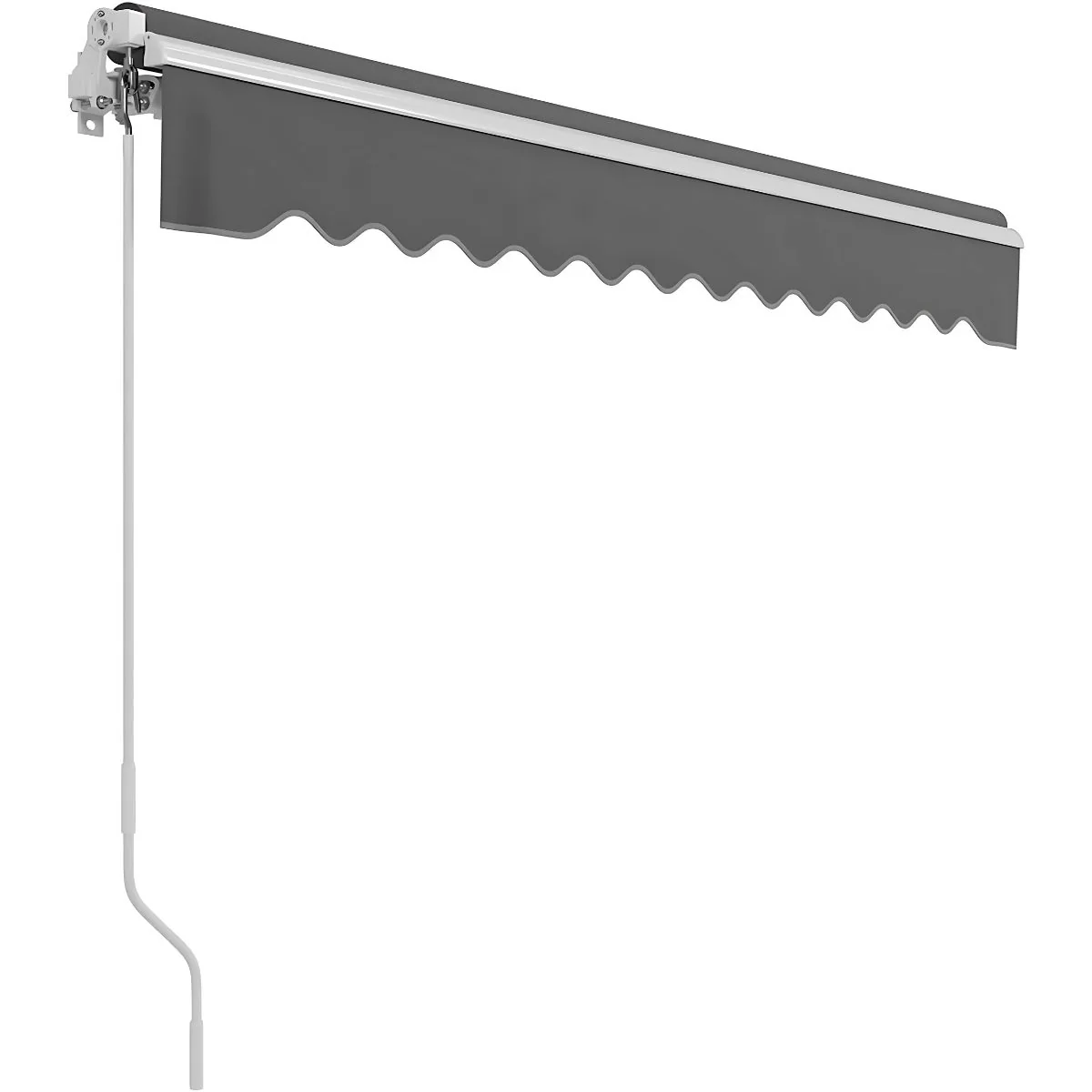 Toldo Retráctil Manual 4 X 3M. Tolda Gazebo Color Gris. Carpa Impermeable Con Protección UV Y Brazo De Aluminio Reforzado. - Image 2