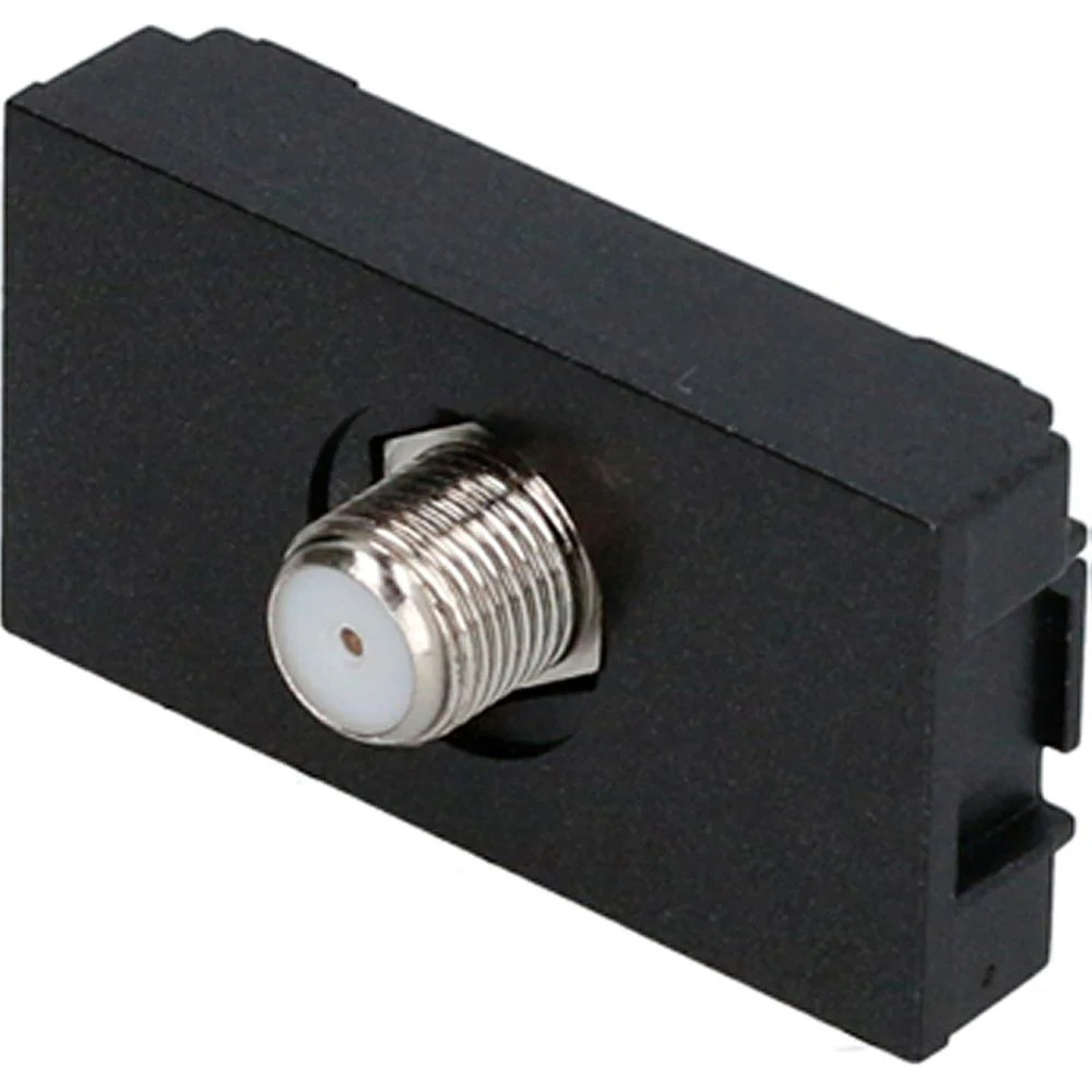 Toma De TV Negro Para Interruptores 1/3 Surtek. - Image 2