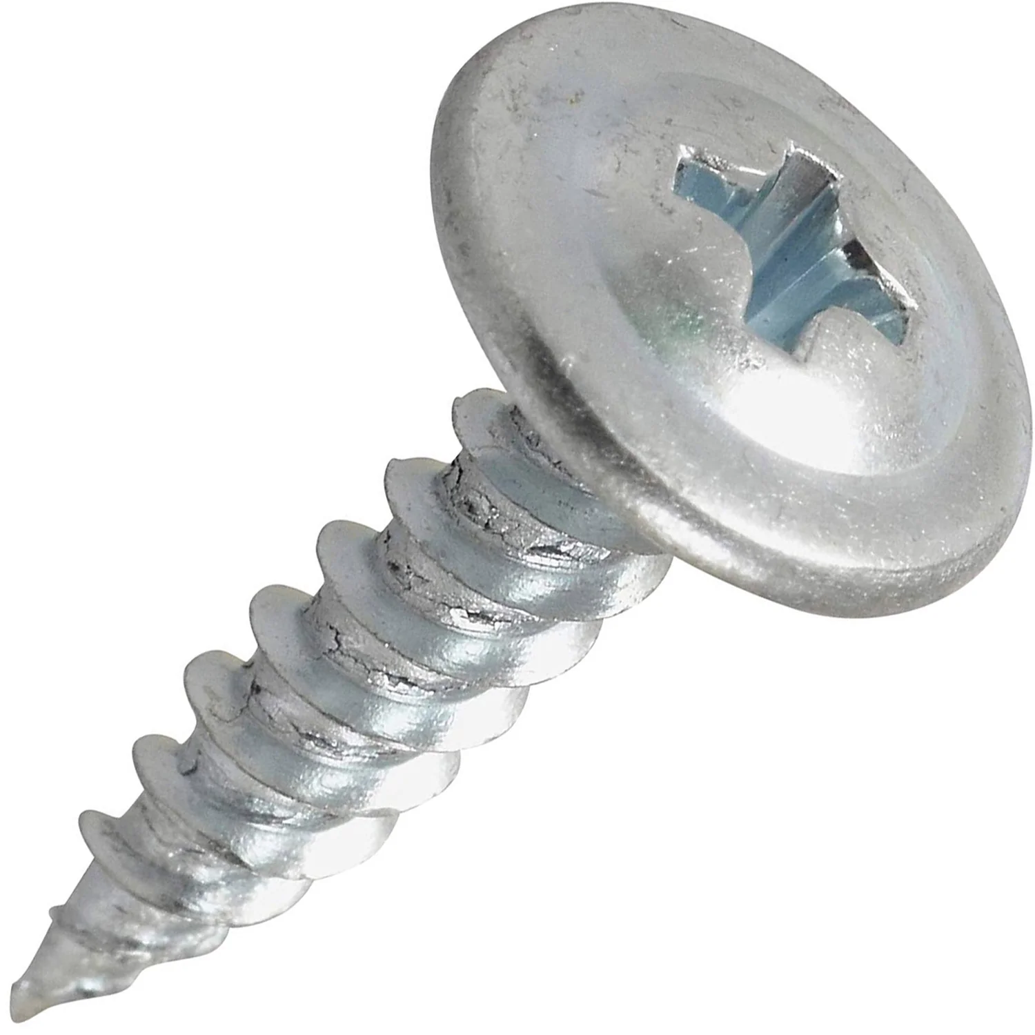 Tornillo Autoroscante Zinc #8X13mm. Phillips Cabeza Plana Ancha Truss. Caja De 1000 Pcs