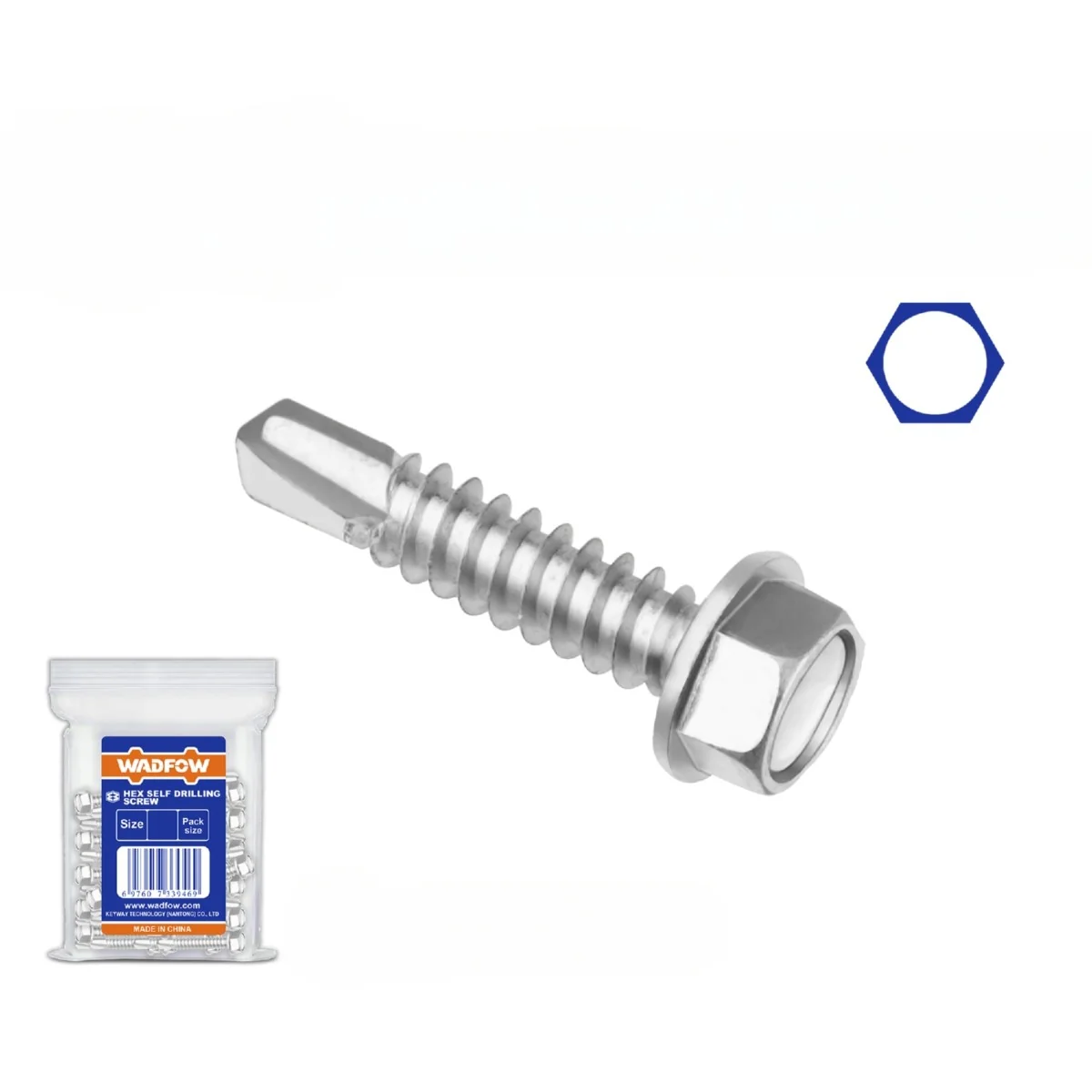 Tornillos Autoperforantes Hexagonales. Zincado. - Image 2