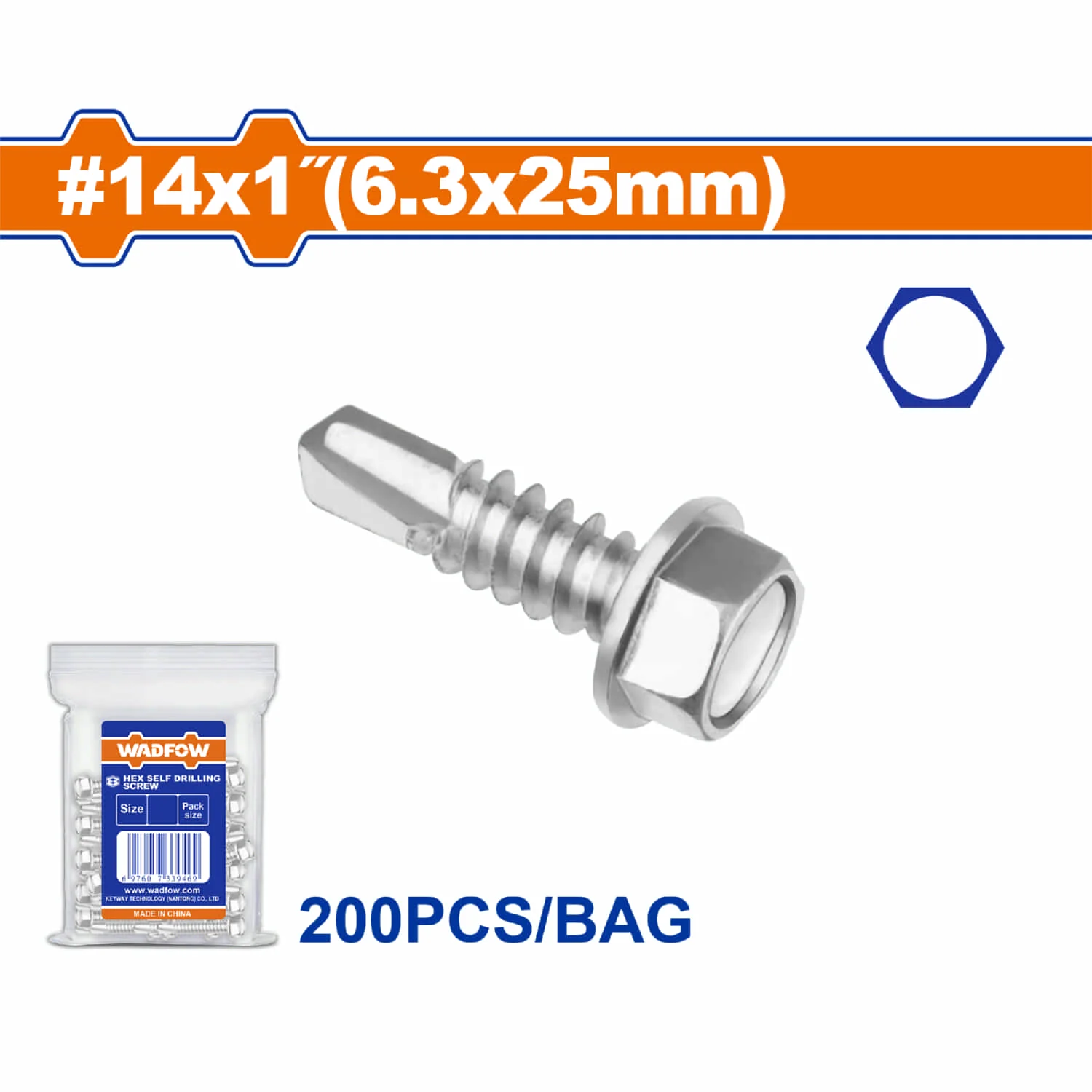 Tornillos Autoperforantes Hexagonales. Zincado. - Image 5