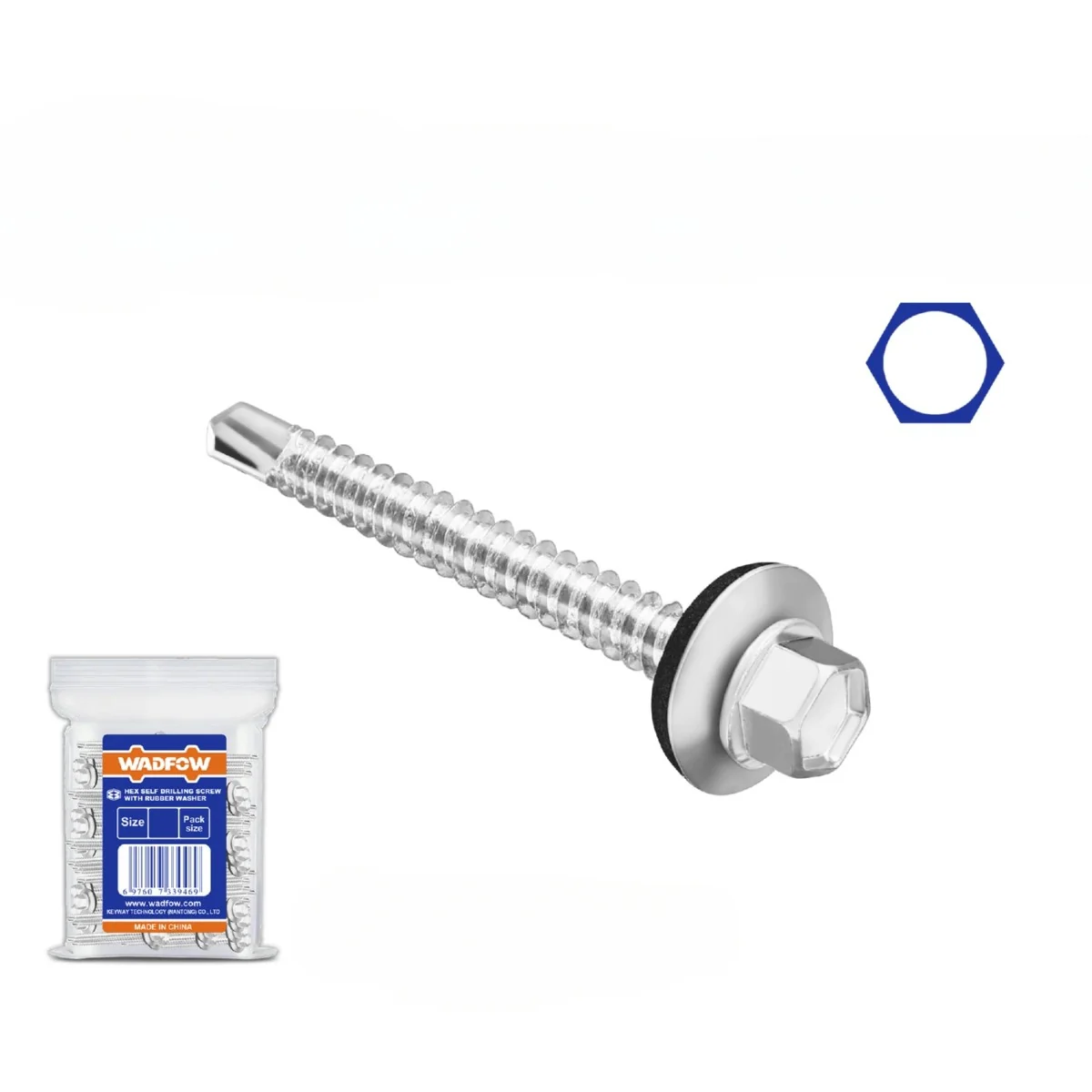 Tornillos Autotaladrantes Con Arandela. Hexagonales. Zincado. - Image 2