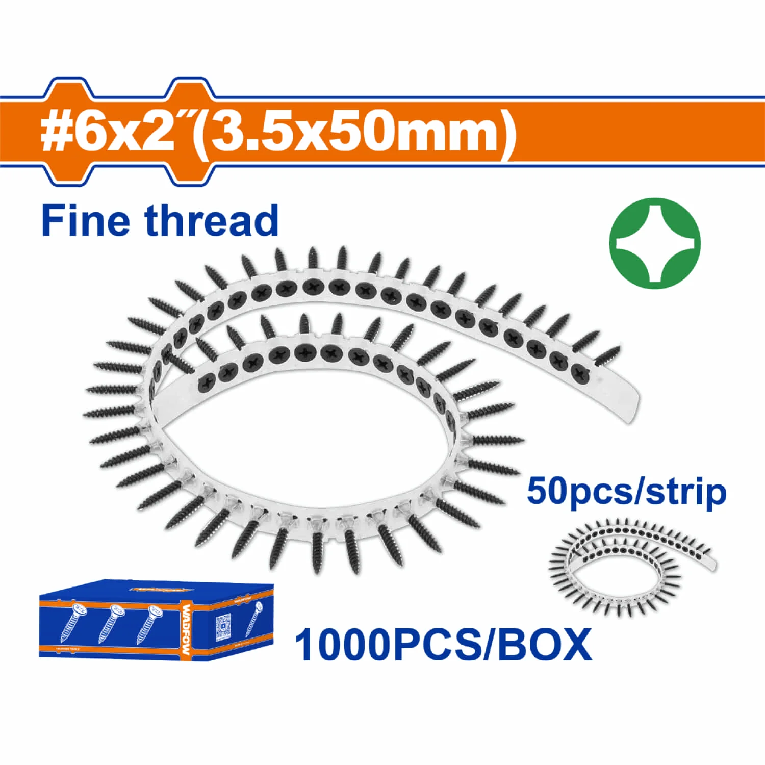Tornillos En Tira Para Drywall Rosca Fina. Fosfatizado. Phillips Cabeza Bugle - Image 5