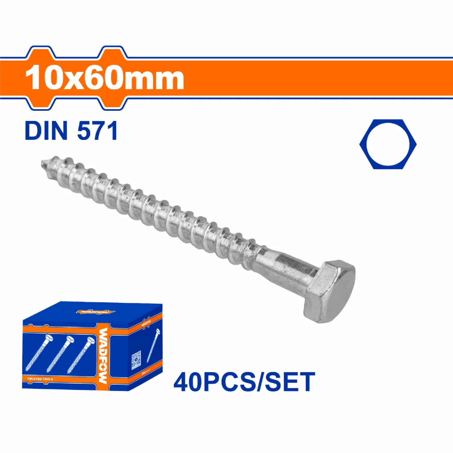 Tornillos Hexagonales De Rosca Parcial Para Madera. Acabado Zinc. - Image 12