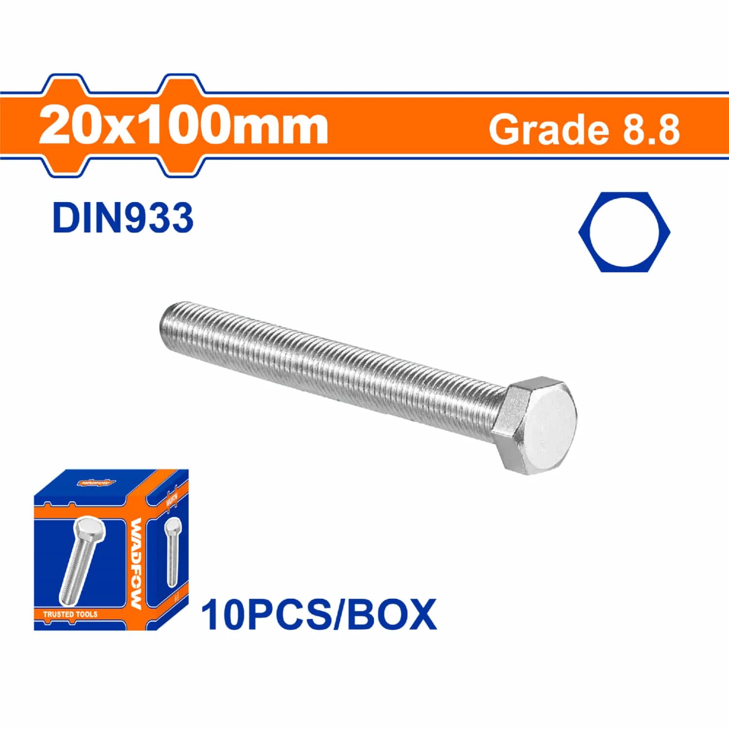 Tornillos Hexagonales  Rosca Completa. Grado 8.8 Galvanizado. Pernos Hexagonales - Image 12