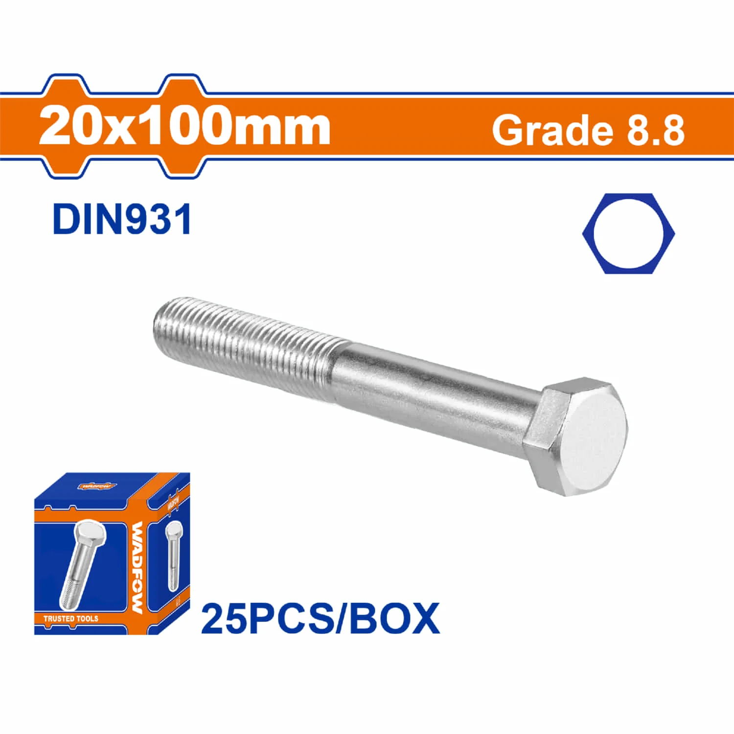 Tornillos Hexagonales  Rosca Completa. Grado 8.8 Galvanizado. Pernos Hexagonales - Image 13