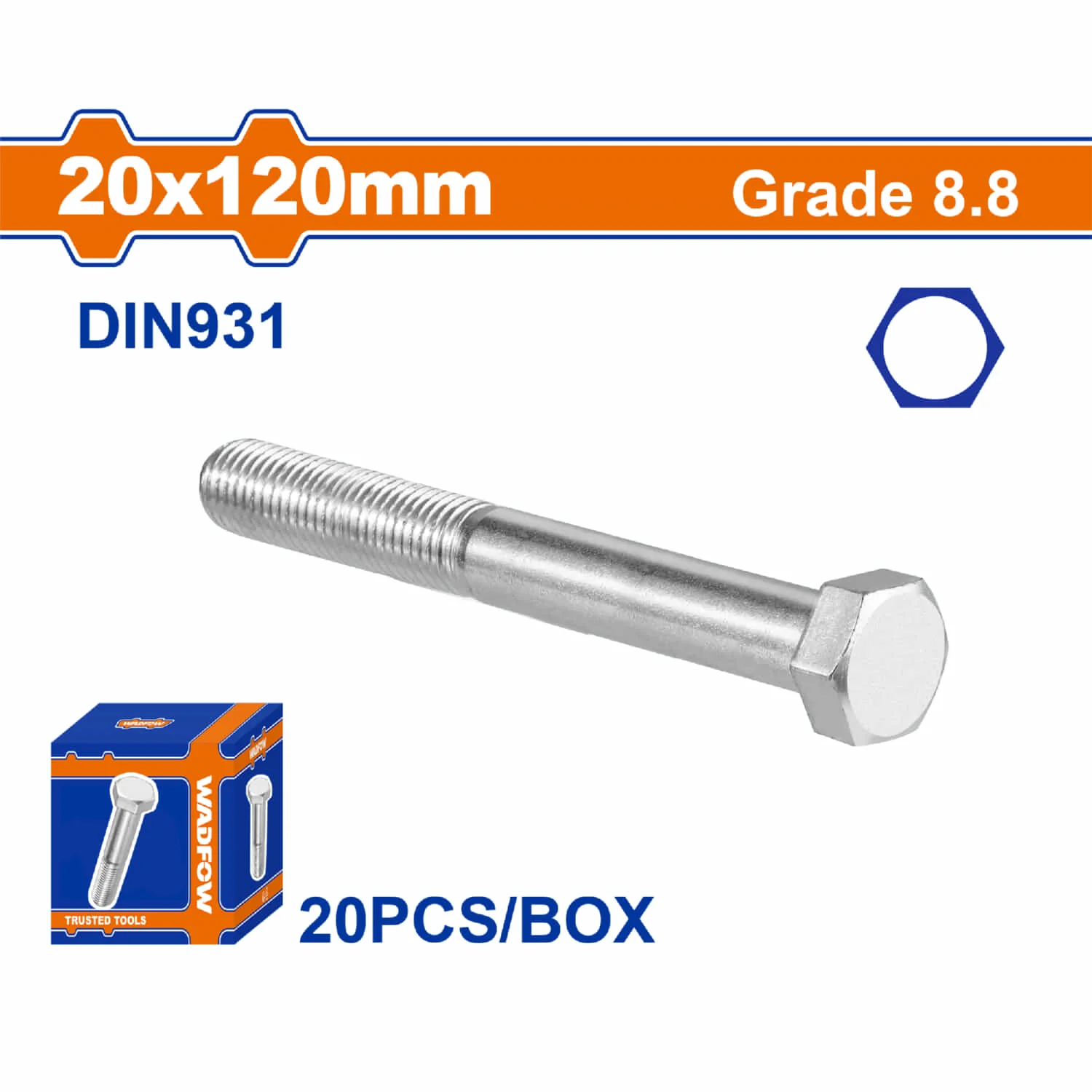 Tornillos Hexagonales  Rosca Completa. Grado 8.8 Galvanizado. Pernos Hexagonales - Image 15