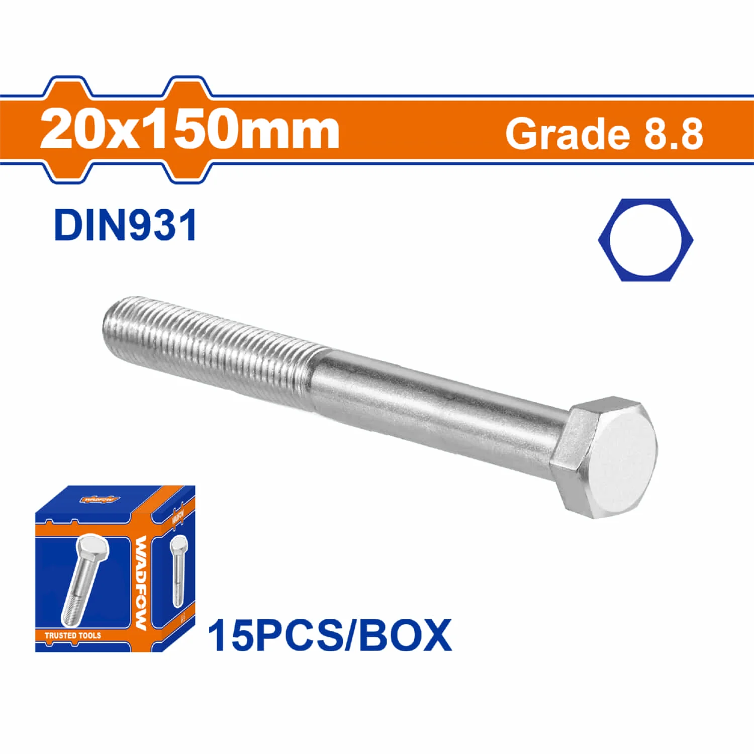 Tornillos Hexagonales  Rosca Completa. Grado 8.8 Galvanizado. Pernos Hexagonales - Image 17