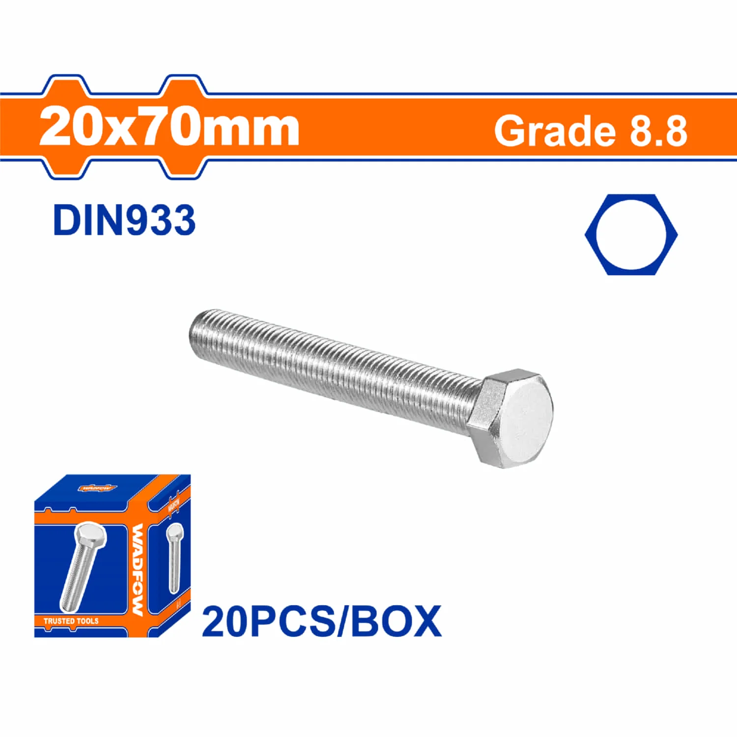 Tornillos Hexagonales  Rosca Completa. Grado 8.8 Galvanizado. Pernos Hexagonales - Image 5