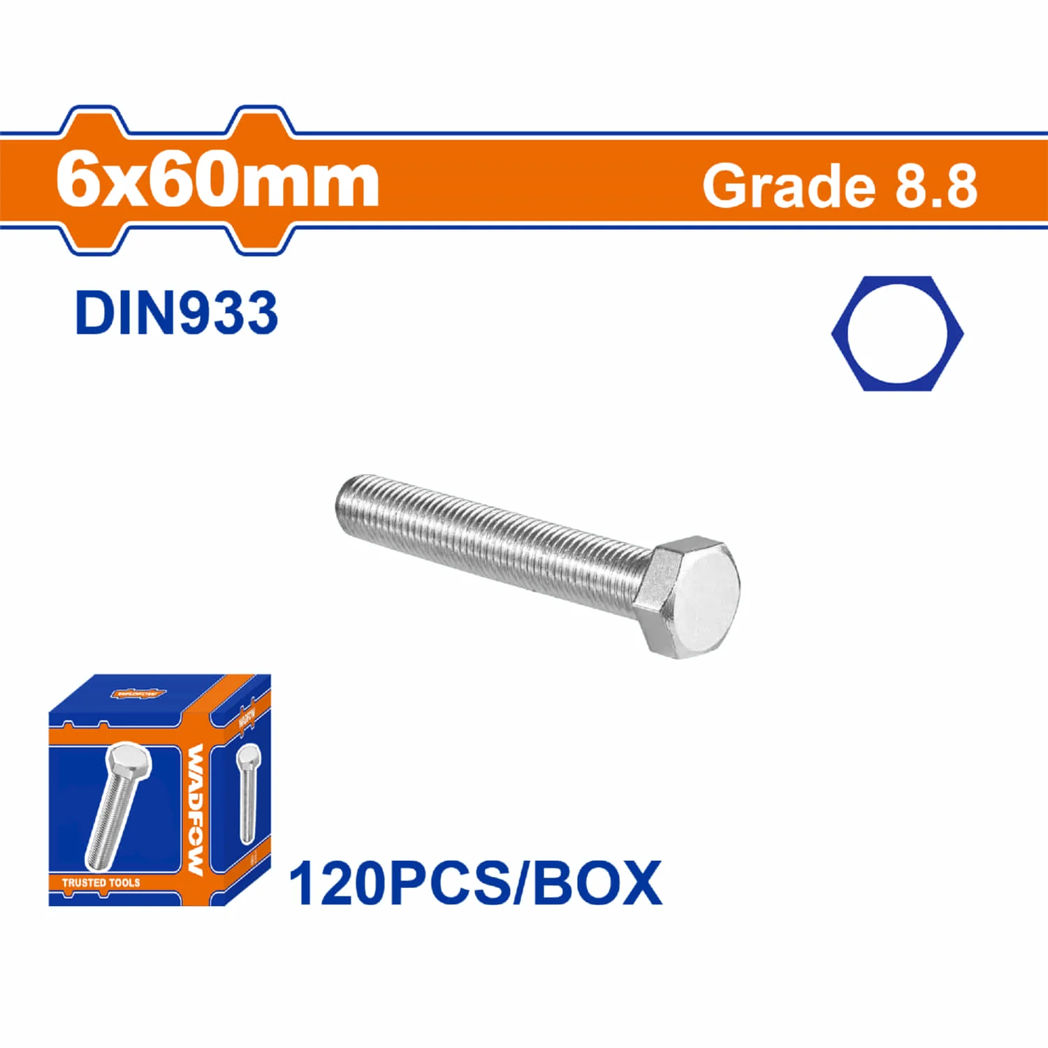 Tornillos Hexagonales  Rosca Completa. Grado 8.8 Galvanizado. Pernos Hexagonales - Image 10