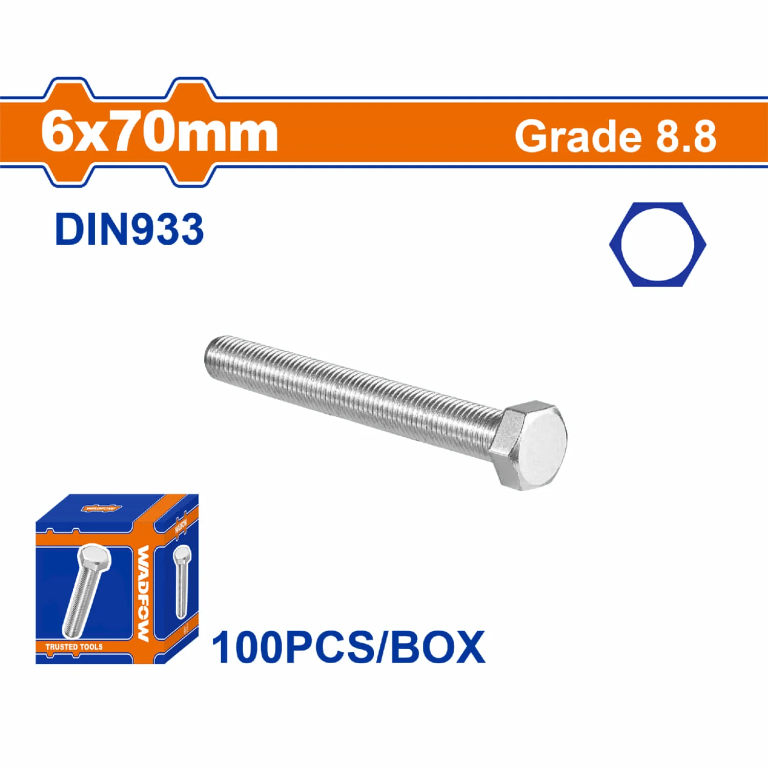 Tornillos Hexagonales  Rosca Completa. Grado 8.8 Galvanizado. Pernos Hexagonales - Image 11