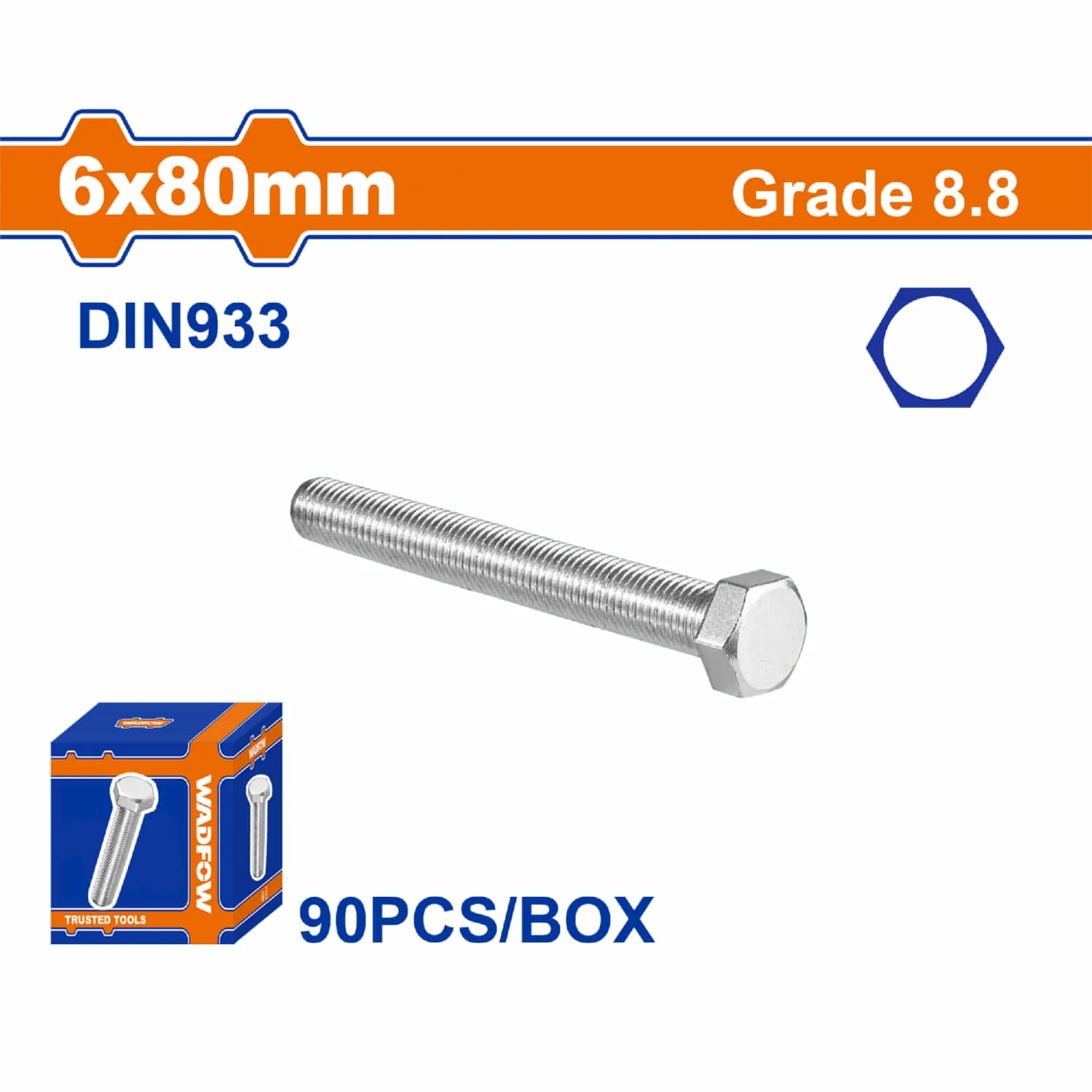 Tornillos Hexagonales  Rosca Completa. Grado 8.8 Galvanizado. Pernos Hexagonales - Image 12
