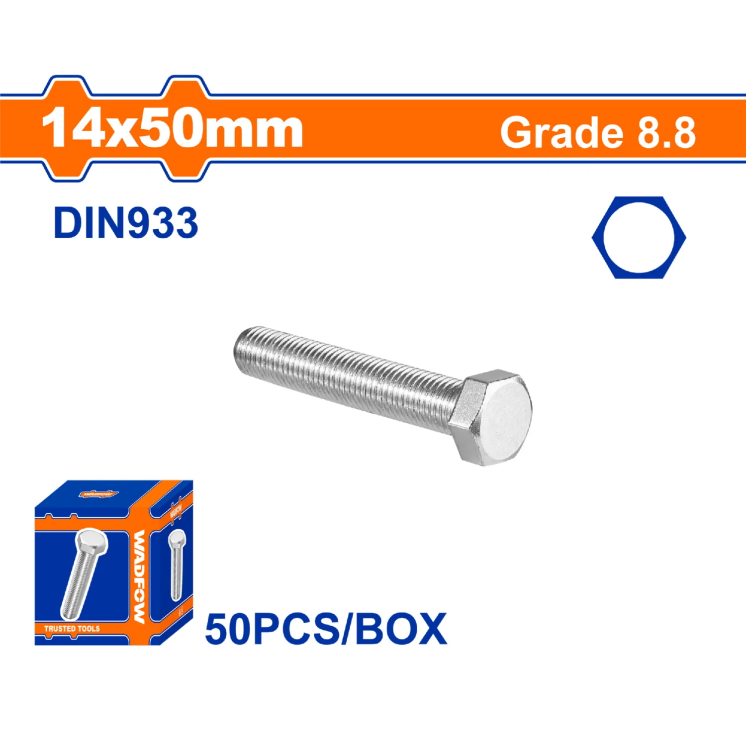 Tornillos Hexagonales Rosca Completa. Grado 8.8 Galvanizado. Pernos Hexagonales. Acero Al Carbono - Image 3