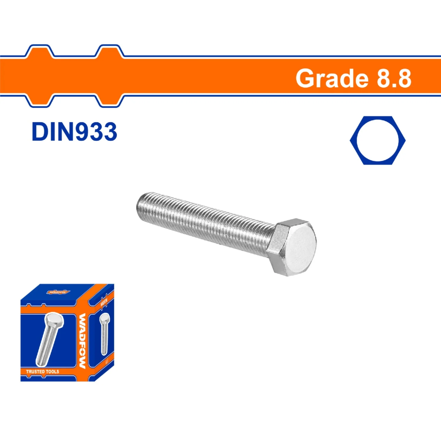 Tornillos Hexagonales Rosca Completa. Grado 8.8 Galvanizado. Pernos Hexagonales. Acero Al Carbono