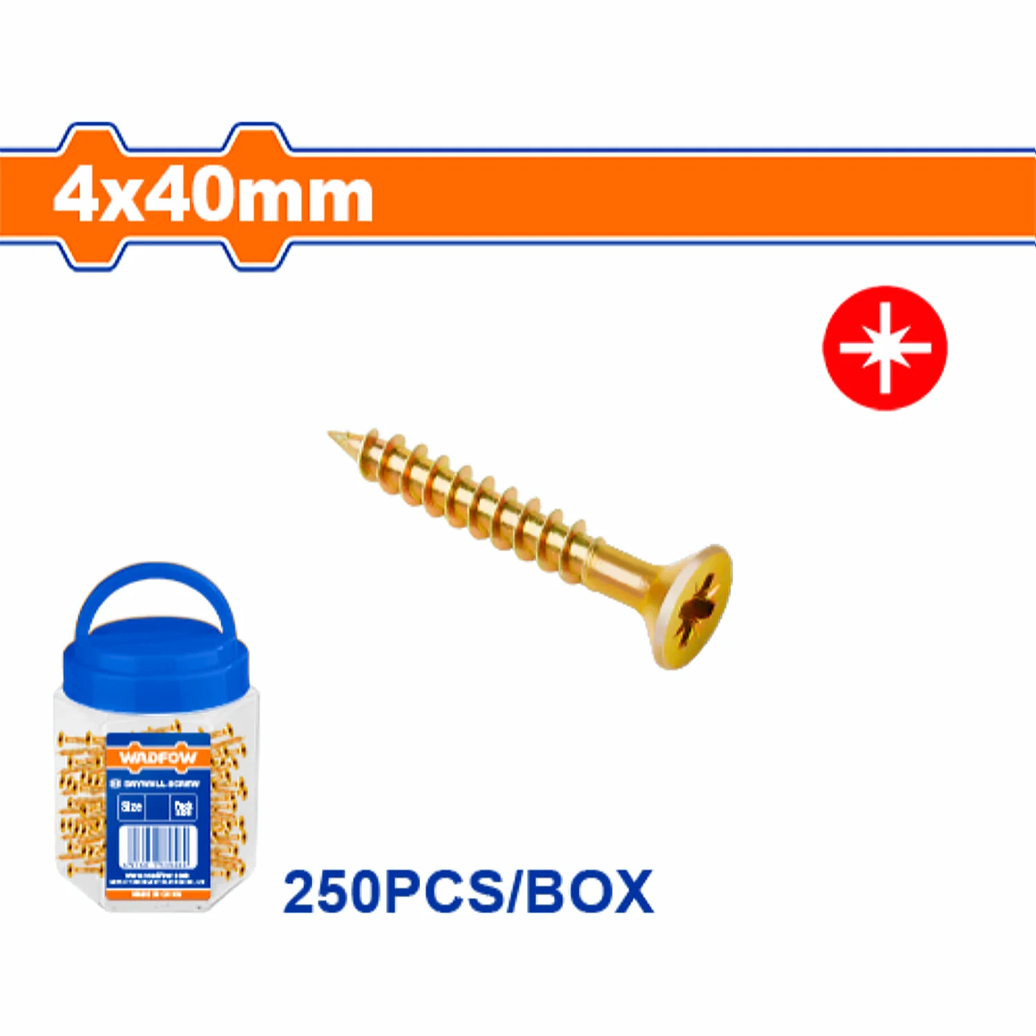 Tornillos Para Aglomerado Pozidrive. Cabeza Avellanada. Amarillo. - Image 10