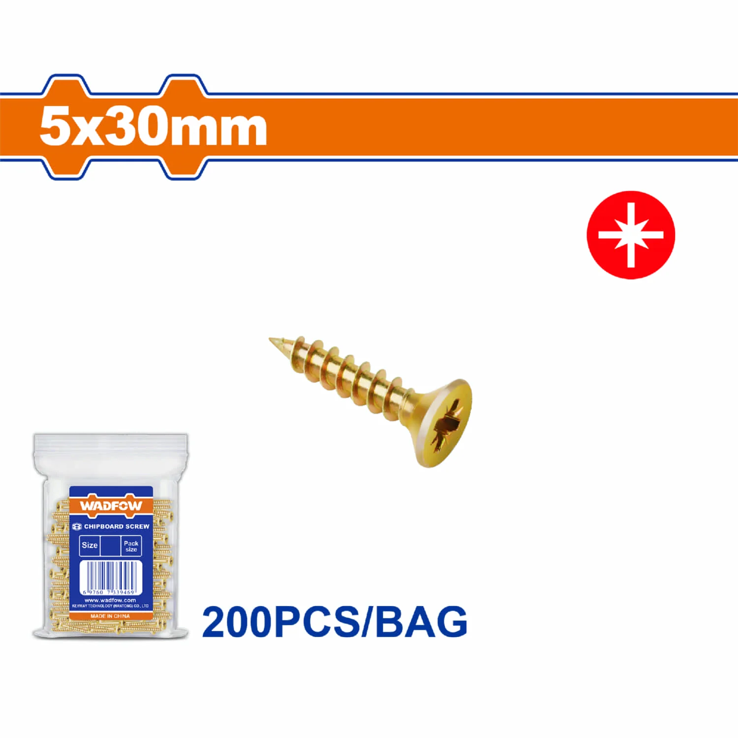 Tornillos Para Aglomerado Pozidrive. Cabeza Avellanada. Amarillo. - Image 14