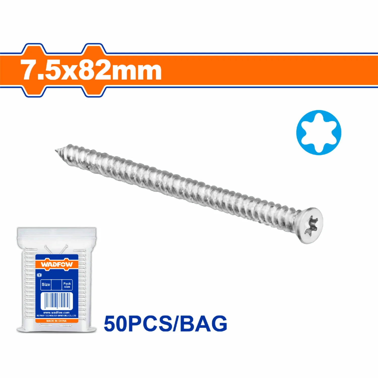 Tornillos Para Concreto. Cabeza Avellanada Y Punta Torx. Acabado Galvanizado. - Image 6