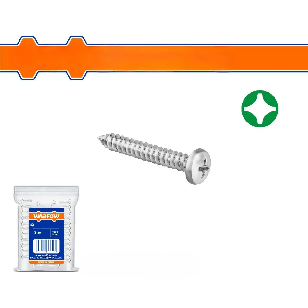 Tornillos Para Madera Phillips Cabeza Redonda. Autorroscante.