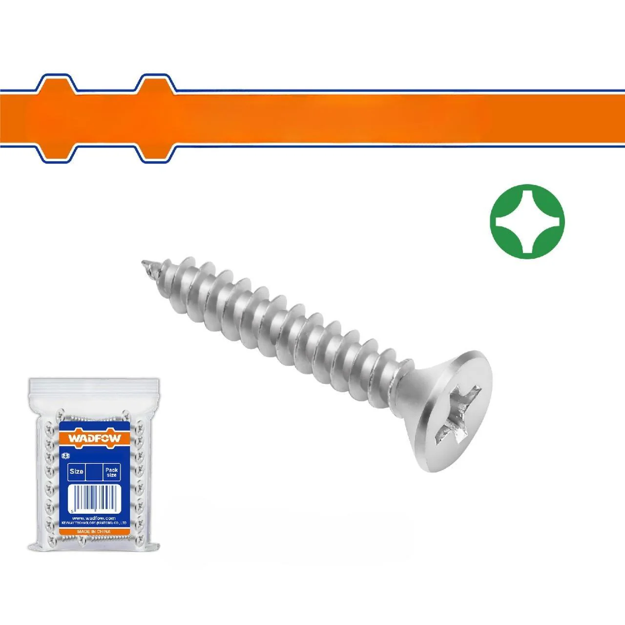 Tornillos Para Metal Phillips Cabeza Avellanada. Autorroscante.