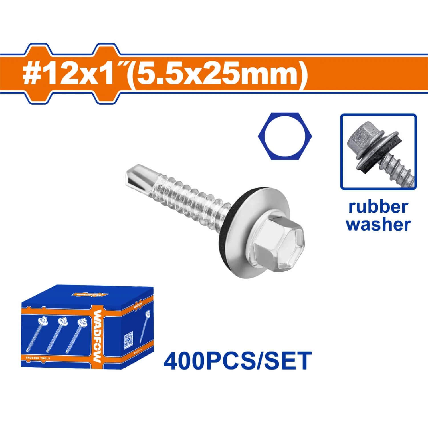 Tornillos Para Techo Hexagonal Autotaladrante Con Arandela De Goma. Zincado. - Image 3