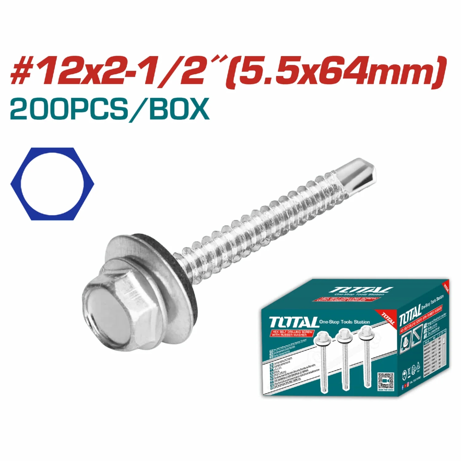 Tornillos Para Techo Hexagonal. Autotaladrante Con Arandela. Zincado. - Image 3