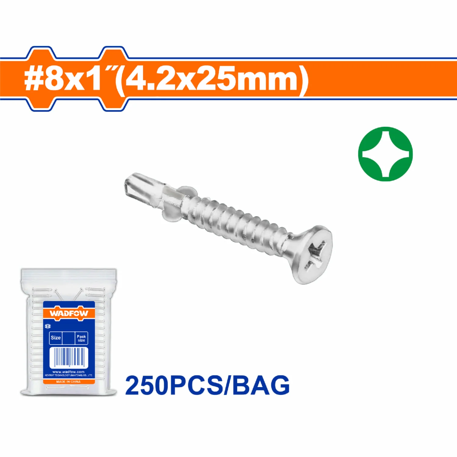 Tornillos Punta Broca Con Alas  Phillips. Acabado Zinc. Para Perforar. - Image 2